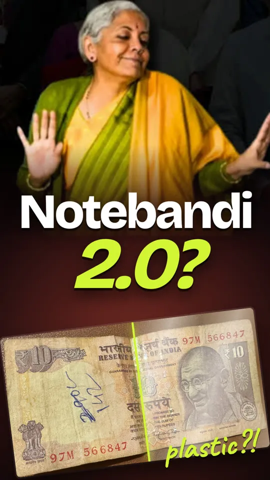 Notebandi 2.0? Plastic notes in India Short